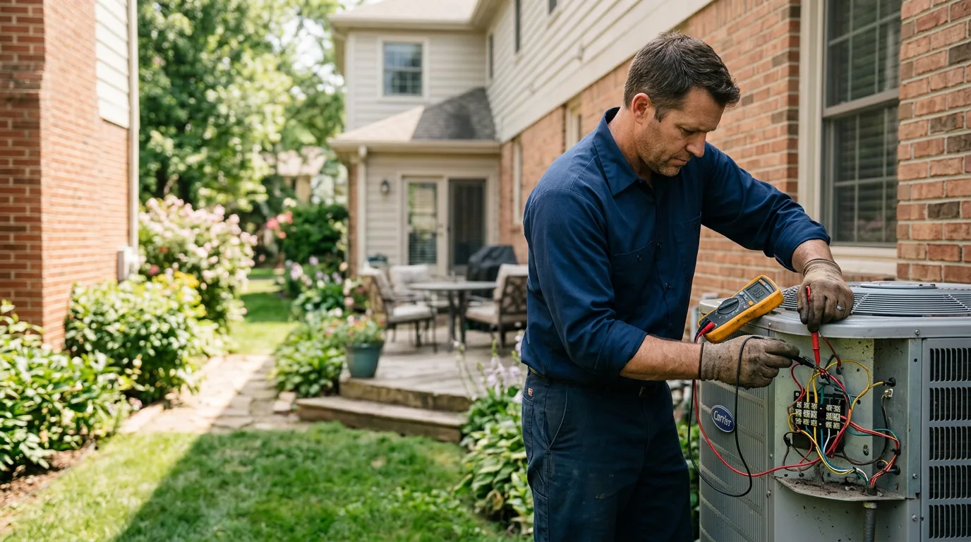 HVAC technician working near Myersville, MD